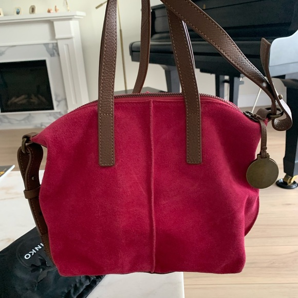 Ugh Ayden Suede Satchel Bag raspberry- fusia pink - Picture 2 of 4